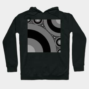 Black and White Bubbles Hoodie